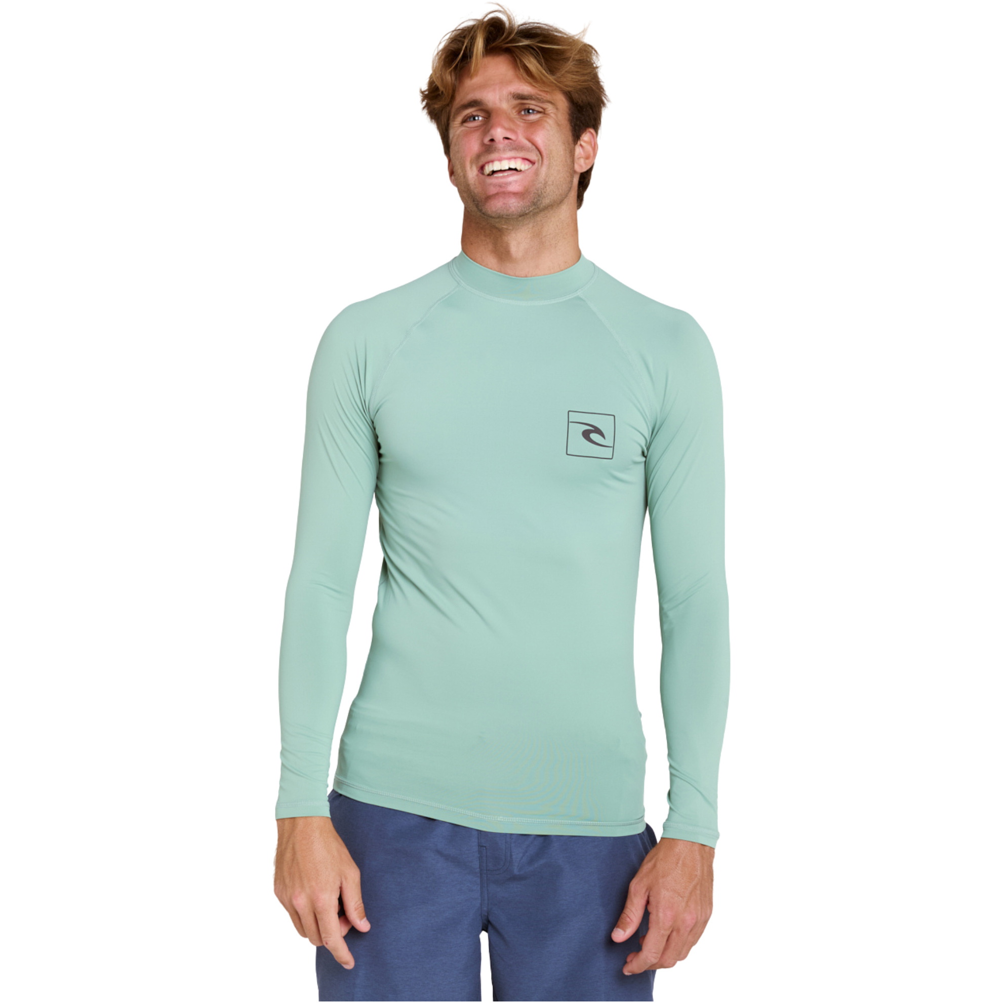 2026 Rip Curl Herre Streamline UPF Langærmet Lycra-vest 171MRV - Aloe